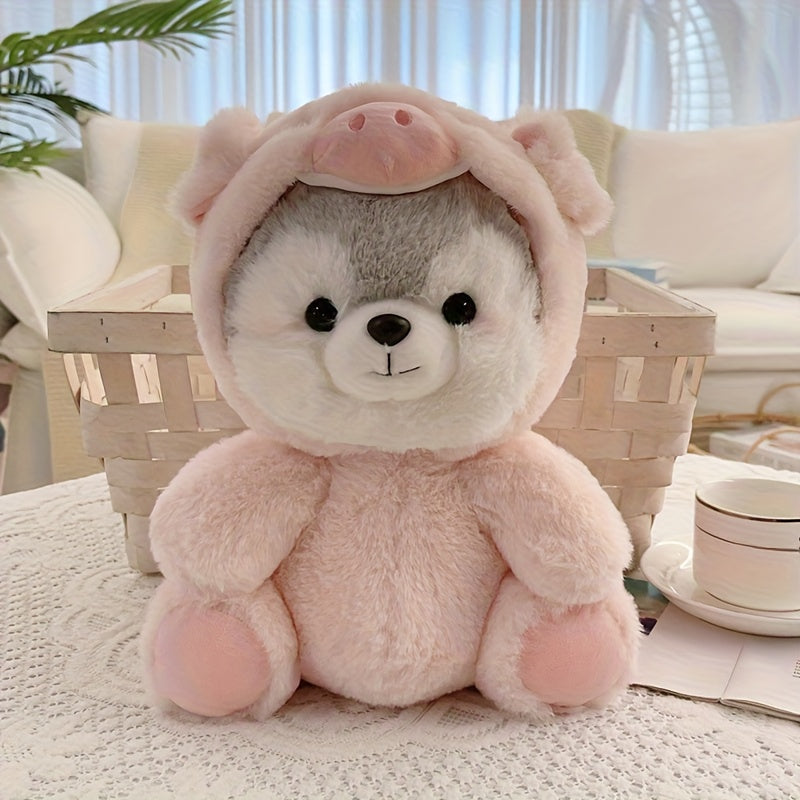 20cm/7.87in Cute Husky Doll Plush Toy, Hanging Ornament Decoration Gift