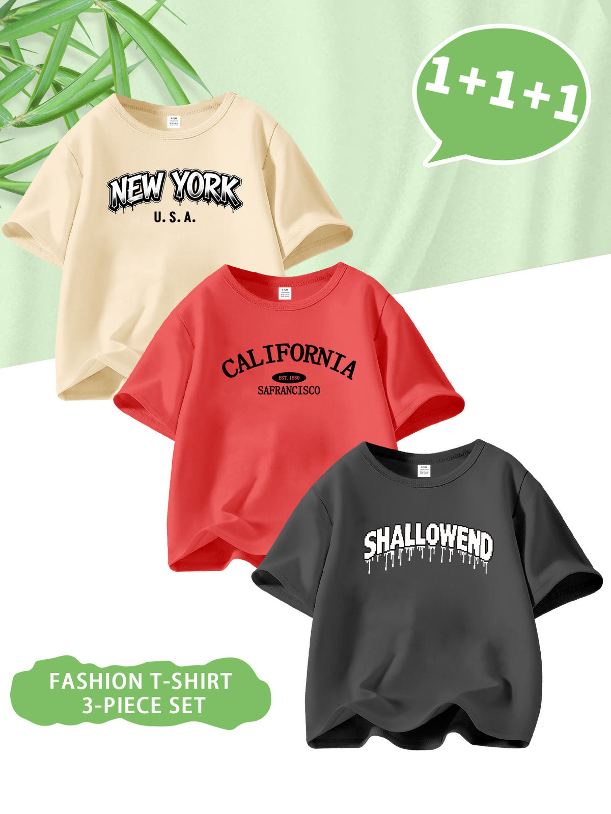 Baby Boys' Casual Long Sleeve T-Shirts with Letter Prints, Spring/Summ - ayq