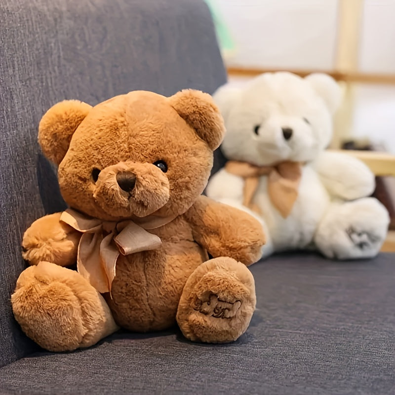 FLUFIHOOD Kawaii Huggable Bear Plush - Realistic Soft Stuffed Animal with & Teddy Bear, Cuddly Gift for &, Bedside Decor for Christmas, Birthday, for Home - & Plushies