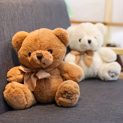 FLUFIHOOD Kawaii Huggable Bear Plush - Realistic Soft Stuffed Animal with & Teddy Bear, Cuddly Gift for &, Bedside Decor for Christmas, Birthday, for Home - & Plushies