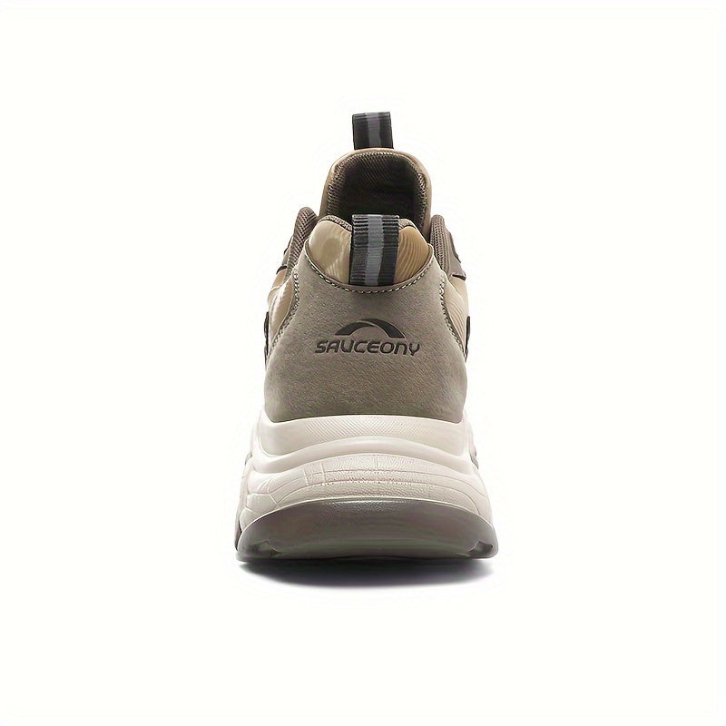 Men's Casual Athletic Sneakers - Lightweight, Breathable Running Shoes with Soft PU Sole for Outdoor Activities, Lace-Up Closure, Striped/Plaid Design, Casual Running Shoes | Sporty Midtop Sneakers | Pu Upper Sneakers - ayq