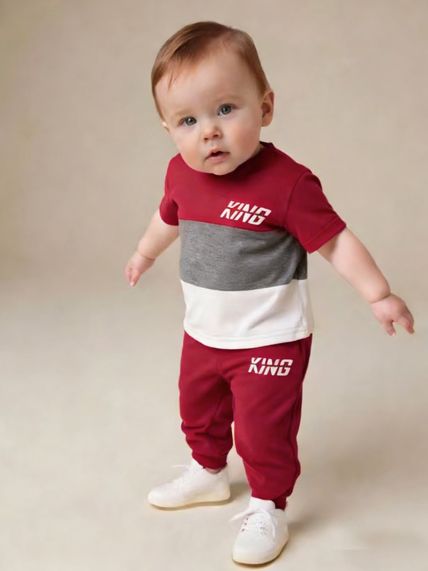 Baby Boy Spring Summer Casual T-Shirt & Pants Set