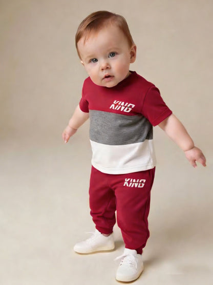 Baby Boy Spring Summer Casual T-Shirt & Pants Set