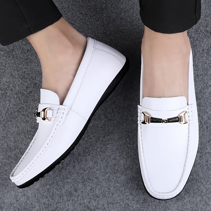 Men's Slip-On Loafers Leather Driving Shoes Business Casual