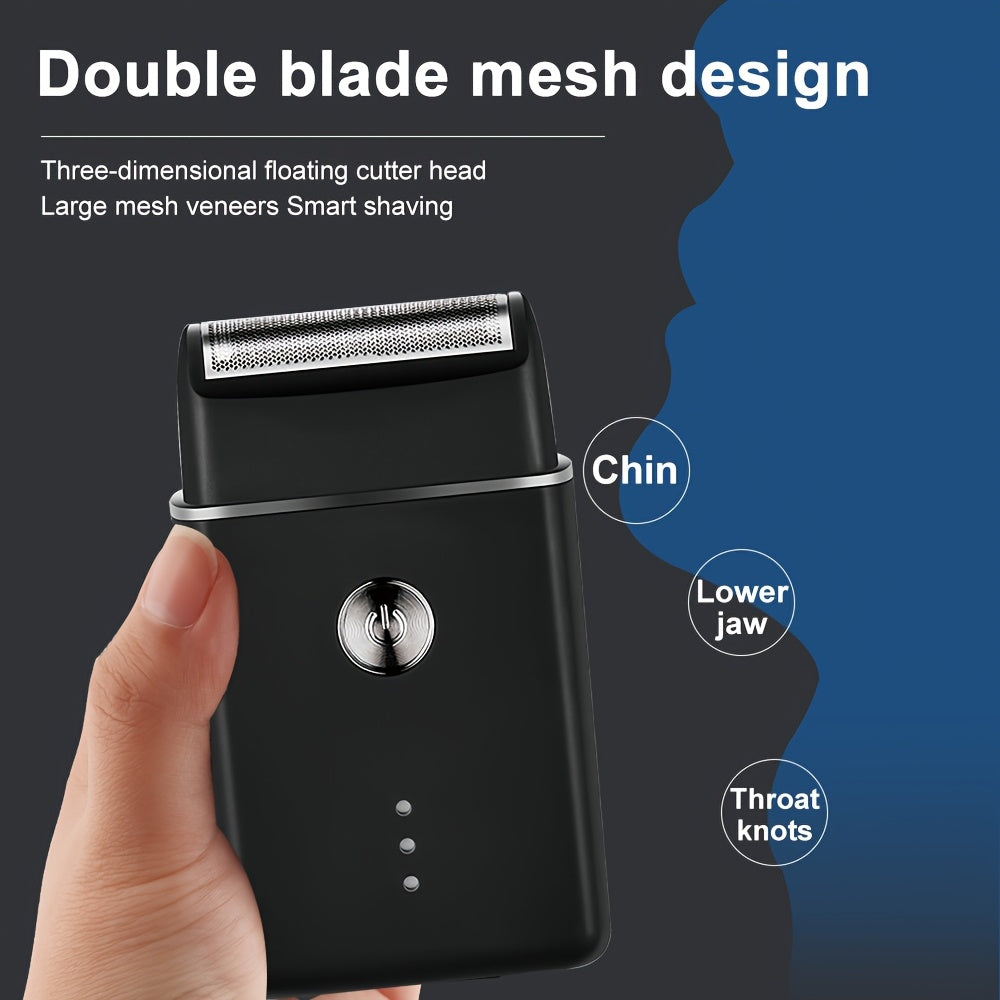 3pcs Men'S Professional Hair & Beard Grooming Kit - Cordless Clippers with LED Display, Precision Trimmer Set, USB Rechargeable, for Home Use, Perfect Holiday Gift - ayq