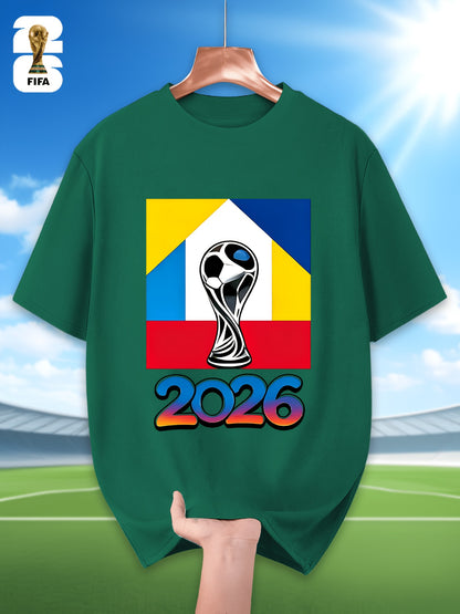 Men's FIFA 2026 Casual Crew Neck T-Shirt for Training & Running