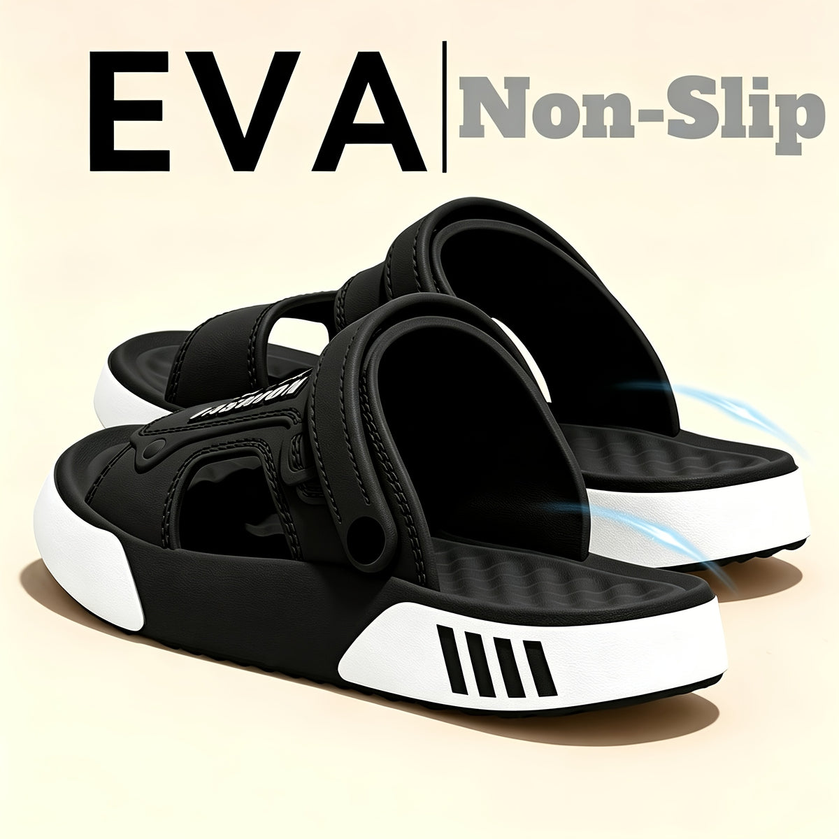 Men's Lightweight Sport Sandals with Cushioned EVA Footbed