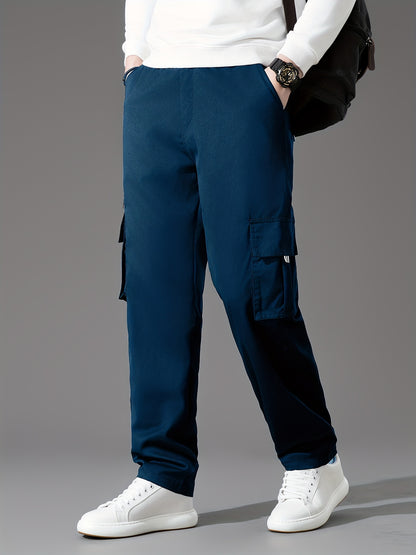 Men's Loose Fit Vintage Cargo Pants with Multiple Pockets
