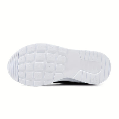 Casual Blue Breathable Mesh Sneakers For Boys, Outdoor Walking Running Shoes For Spring Summer