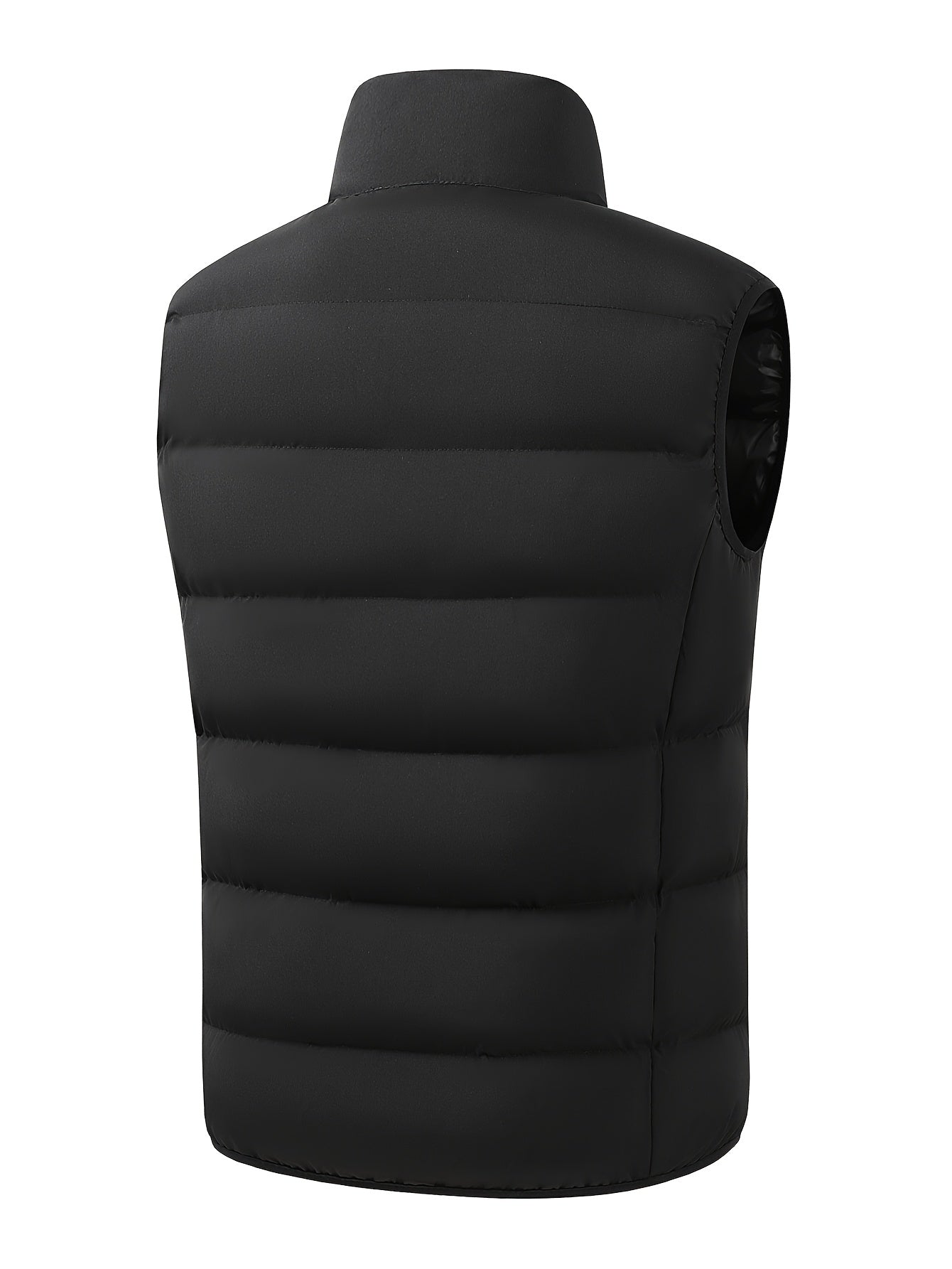Men's Thermal Lined Sleeveless Vest Jacket with Full Zipper
