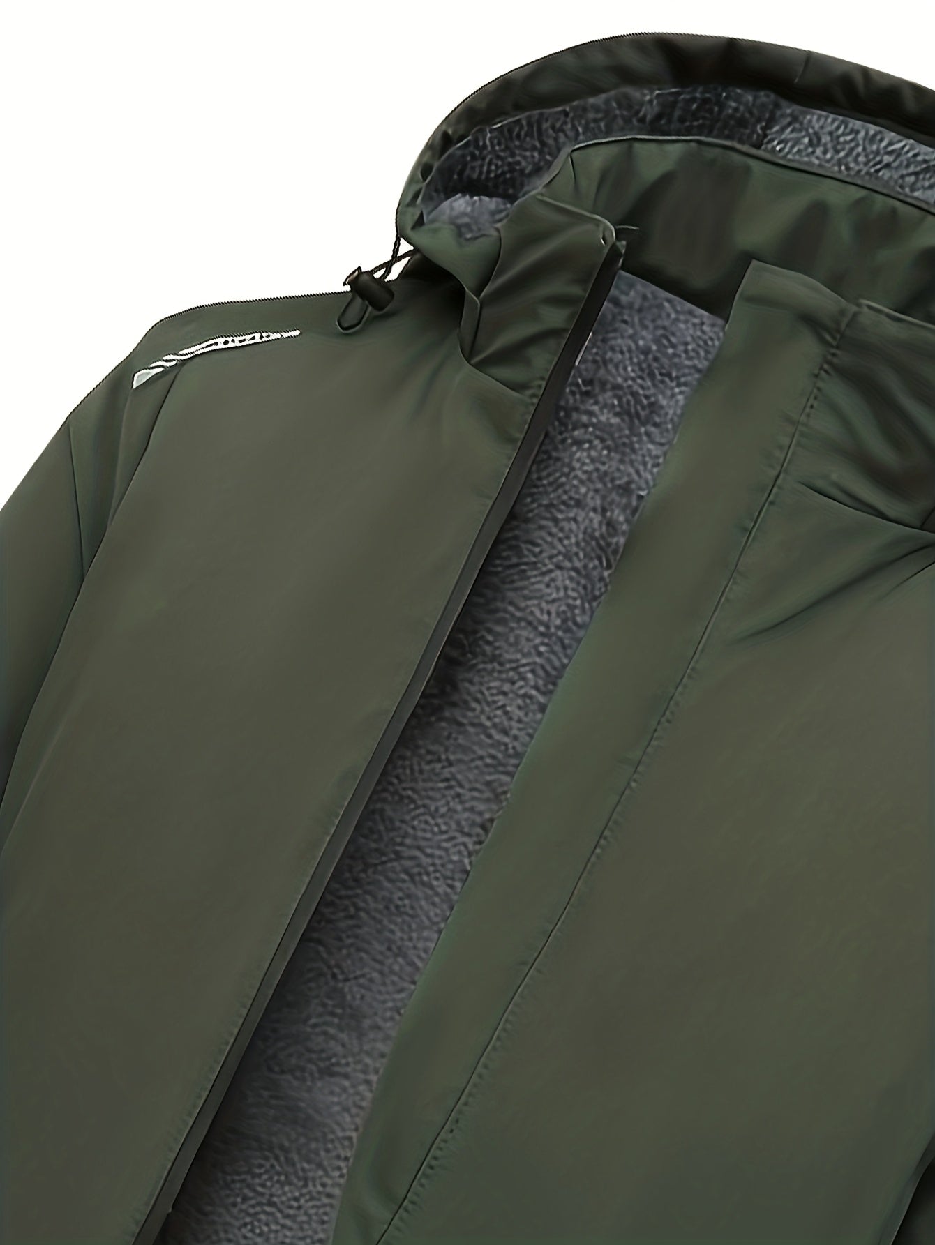 Men'S Fleece Jacket - Full-Zip Hooded Coat with Zippered Pockets, All-Season Lightweight Outerwear for Gym, Hiking, Everyday - - Easy-Care Polyester Jacket for Teens & Adults, Gym Apparel, Sporty Design, Durable Fabric, Activ