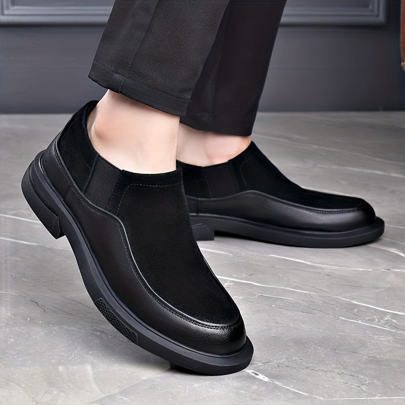 Men's Slip-On Formal Business Shoes in Microfiber Leather