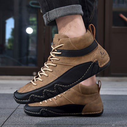 Men's Casual Ankle Boots Comfortable All-Season Walking Shoes