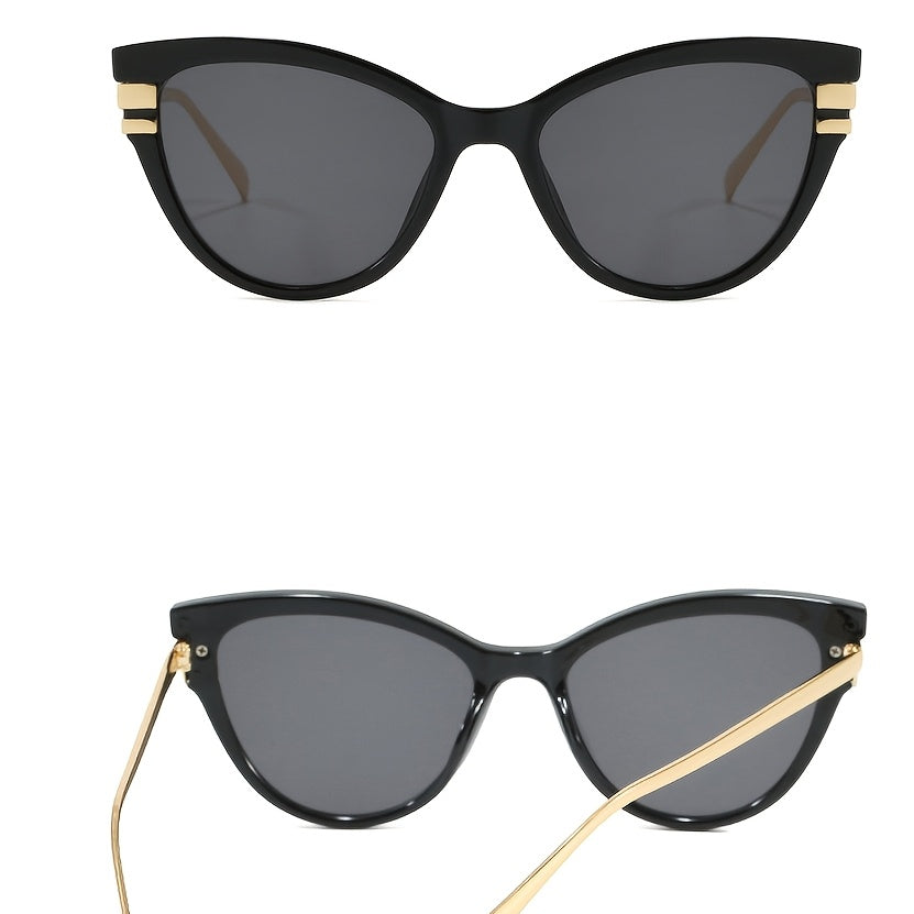 Unisex Retro Cat-Eye Full Rim Glasses Lightweight PC Frame