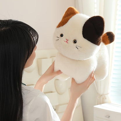 20cm/7.87in Calico Cat Plush Toy, a Sofa Ornament, Stuffed Fat Cat Plush Doll, And an Ideal Choice for Holiday Or Birthday Gifts.