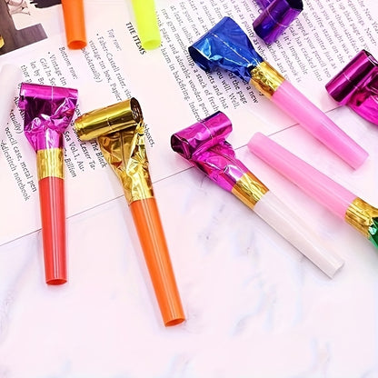 50pcs Colorful Party Blowers Noisemakers for Birthday & New Year