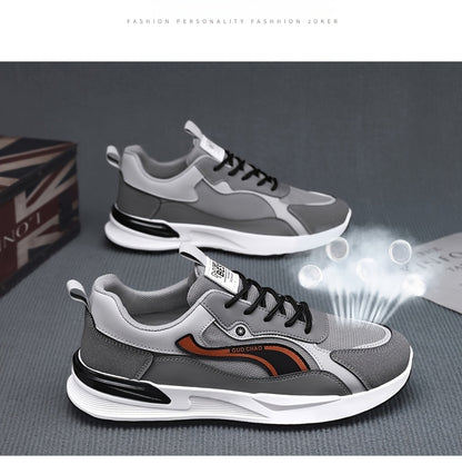 Men's Sneakers Running Shoes, Sporty Trendy Skate Shoes, Versatile Casual Loafers, Sailing Shoes, Flat Sole Skate Shoes, Green and Blue, for Spring, Autumn, Summer, All Seasons, Streetwear, Outdoor, Daily Wear, Hiking, Color- - ayq