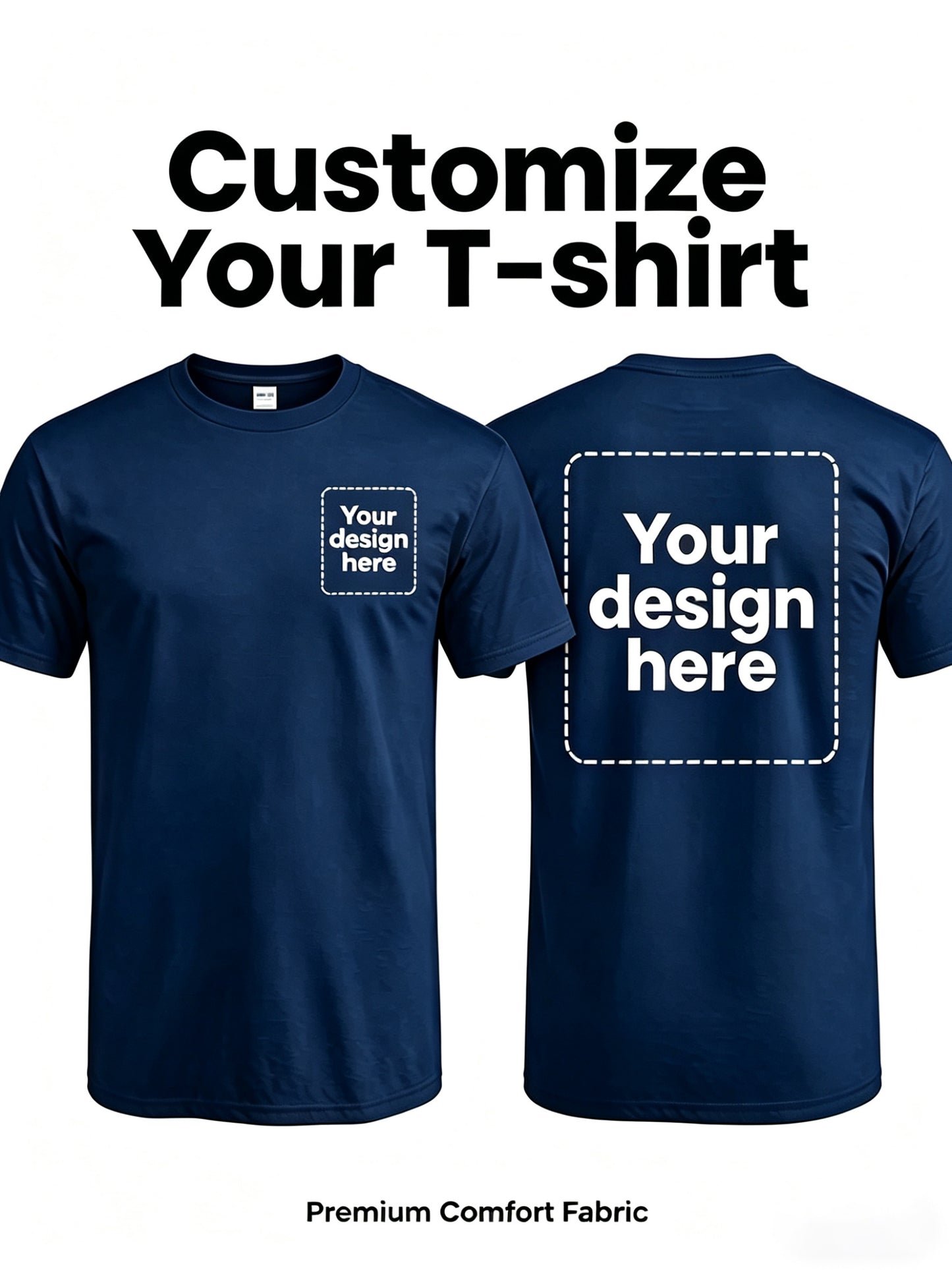 Men's Custom Polyester Crew Neck T-Shirt - Casual Summer Wear