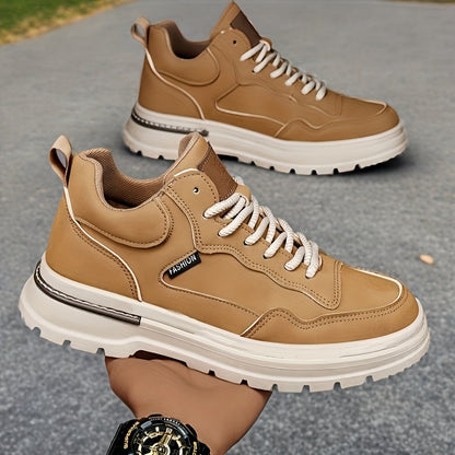 Plus Size Mens Low-Top Casual Ankle Boots for Spring Fall