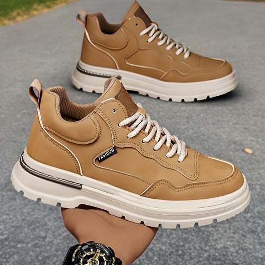 Plus Size Mens Low-Top Casual Ankle Boots for Spring Fall