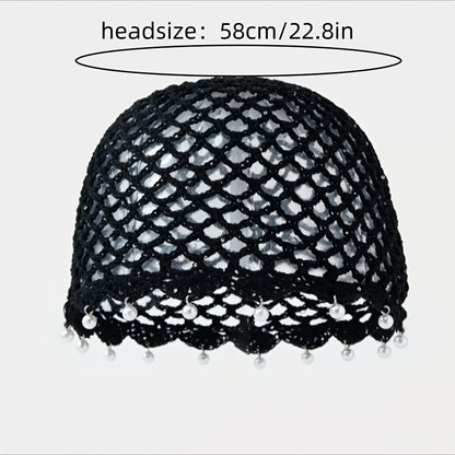 Bohemian Summer Breathable Knit Sequin Beanie Cap
