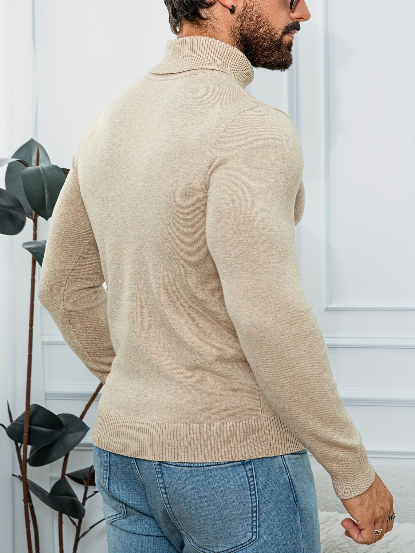 Men'S New Style Available in Multiple Colors, Classic Turtleneck Sweater