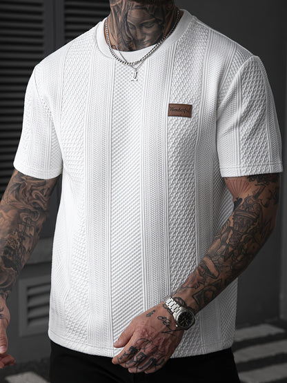 Men'S Crew Neck Long Sleeve T-Shirt | Casual Loose Fit with Slight Stretch Fabric, Ideal for Sports and Fitness Training - ayq