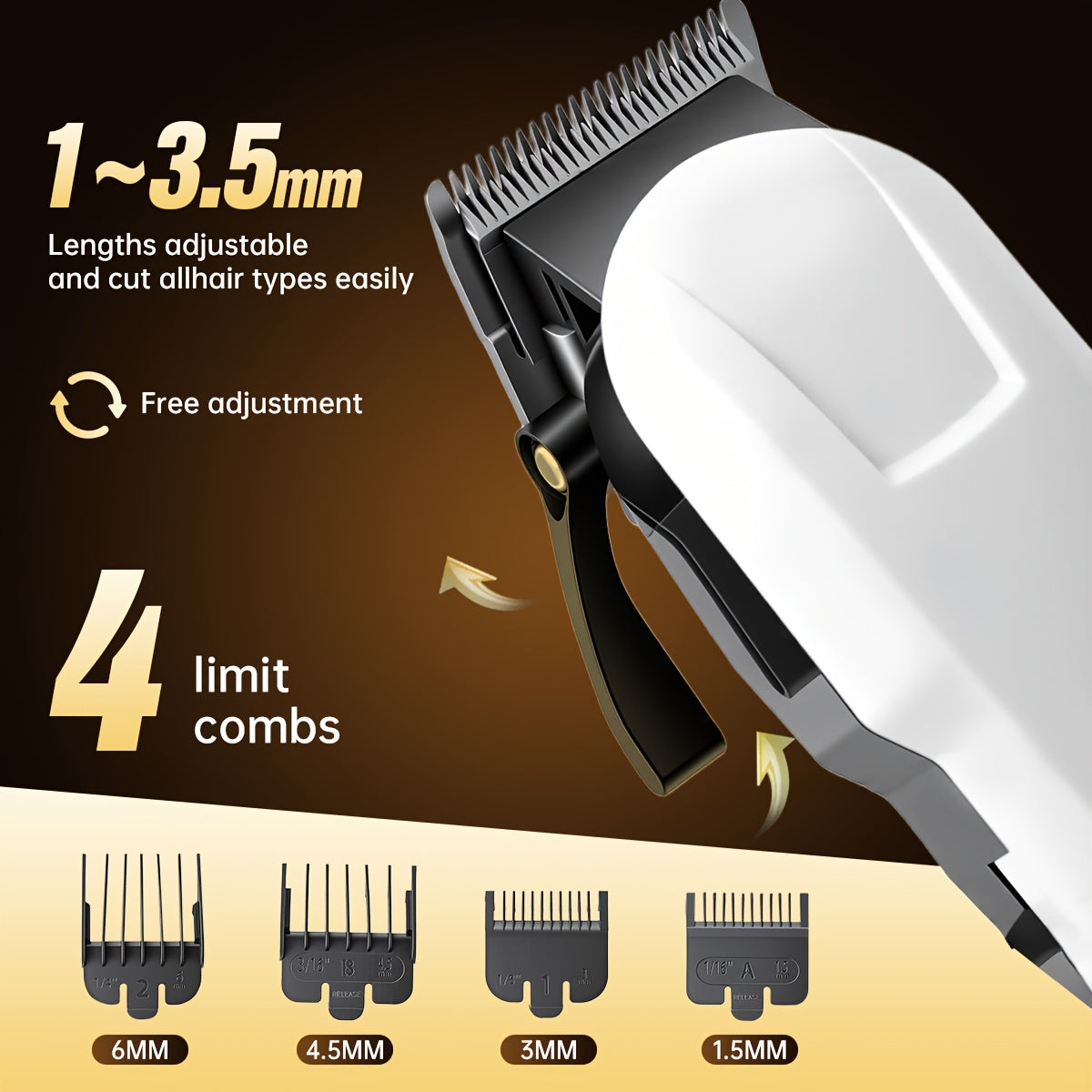 2pcs/3pcs Men's Electric Hair Clipper Set & Beard Trimmer Set. Home-use electric hair clipper + sculpting trimmer + reciprocating shaver. Haircutting, shaving, sculpting, and sideburn trimming. Christmas gift. for home, car, - ayq