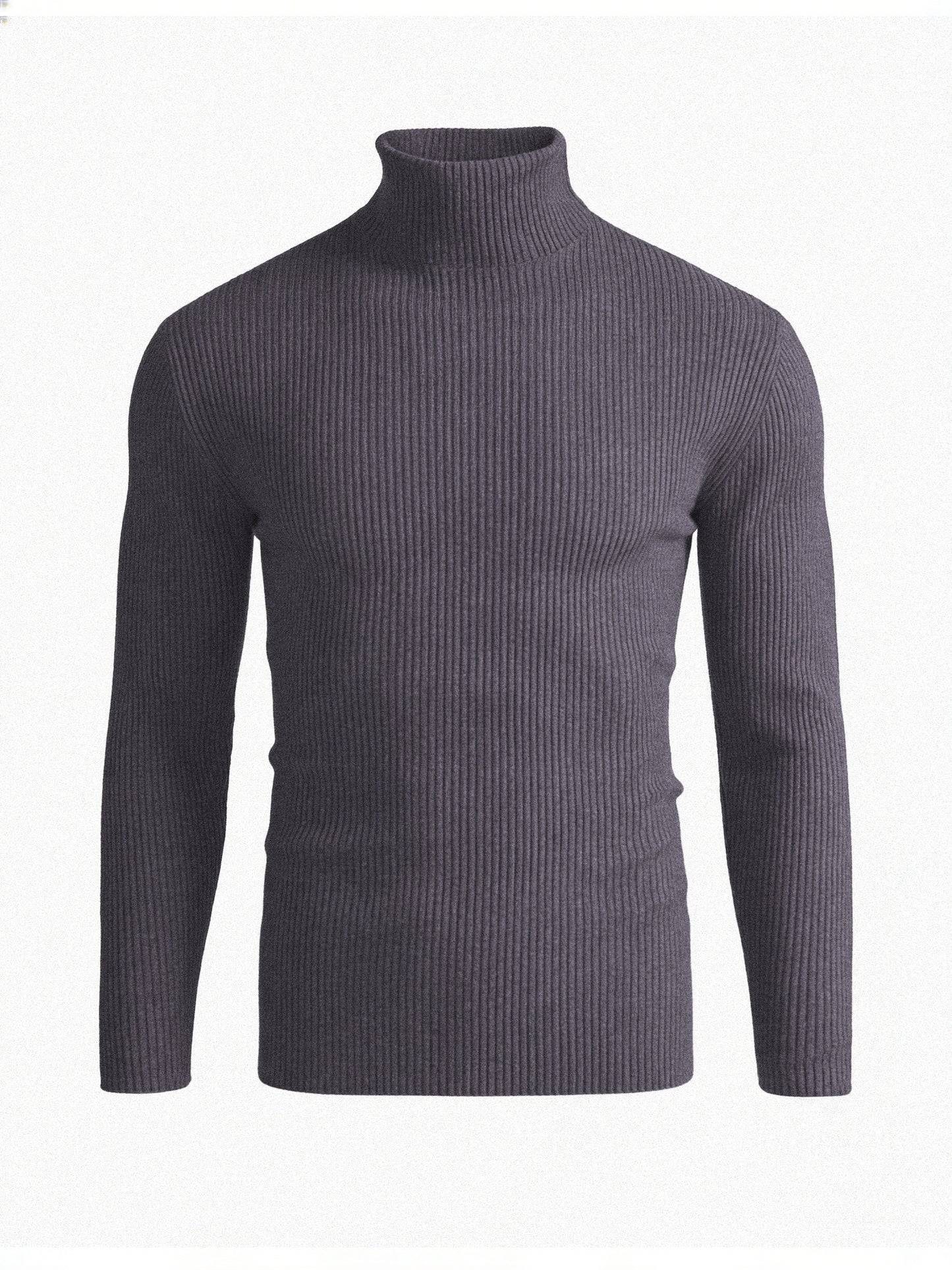 Men'S Long-Sleeve Sweatshirt for Autumn And, Featuring a High Collar, Knitted Design, Casual And Stylish for Outerwear