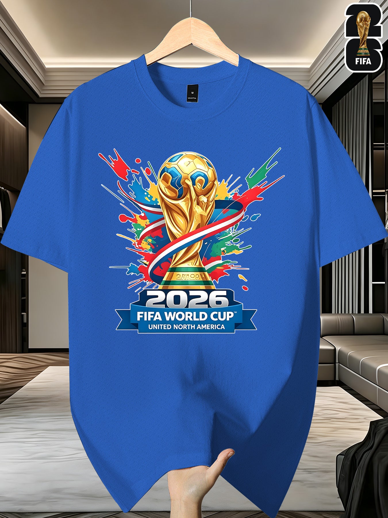 Men's FIFA World Cup Casual Printed Summer T-Shirt