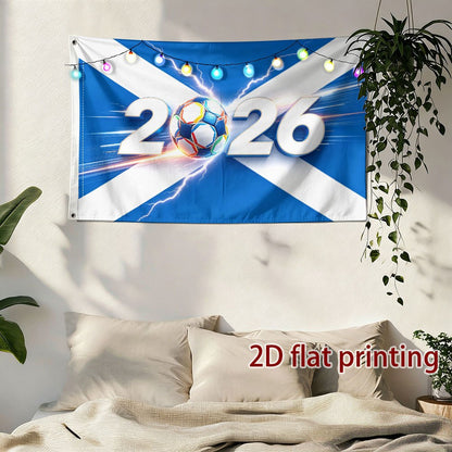 Scotland 2026 Football Flag Single-Sided Polyester Pennant