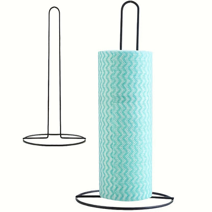 Free Standing Paper Towel Holder, 1pc Countertop Stand - Durable Multi-functional Roll Paper Organizer for Kitchen, Bathroom & Living Room, Kitchen Storage Shelf, Home Storage Supplies!