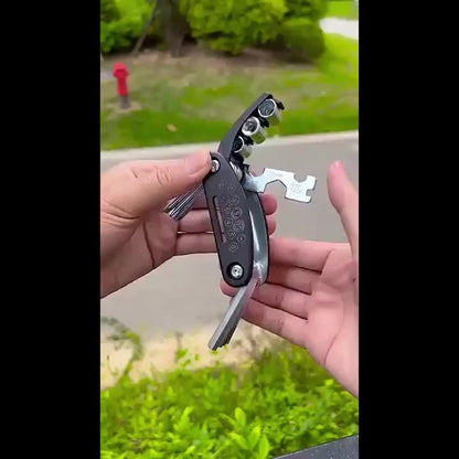 A 16-in-1 Socket Wrench Set with Non-slip Grip and Rotating Design - Durable, Easy to Use, and a Universal Wrench Tool Suitable for Home and Automotive Repairs. Includes a Storage Case, Made of Stainless Steel, an Essential f