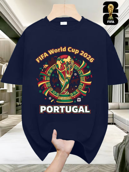 Men's 2026 FIFA World Cup USA-Canada-Mexico T-Shirt, Casual Fit