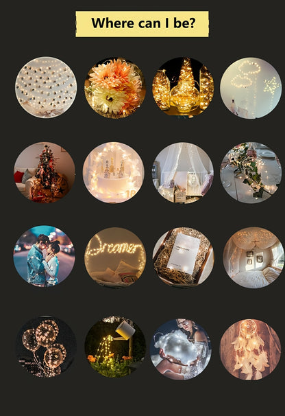 1pc, LED USB Fairy Lights, USB Powered Copper Wire Garland String Lights for Home Wall Room Holiday Party Wedding Festival Indoor Bedroom Table Ramadan Halloween Christmas Decoration, Best for Christmas