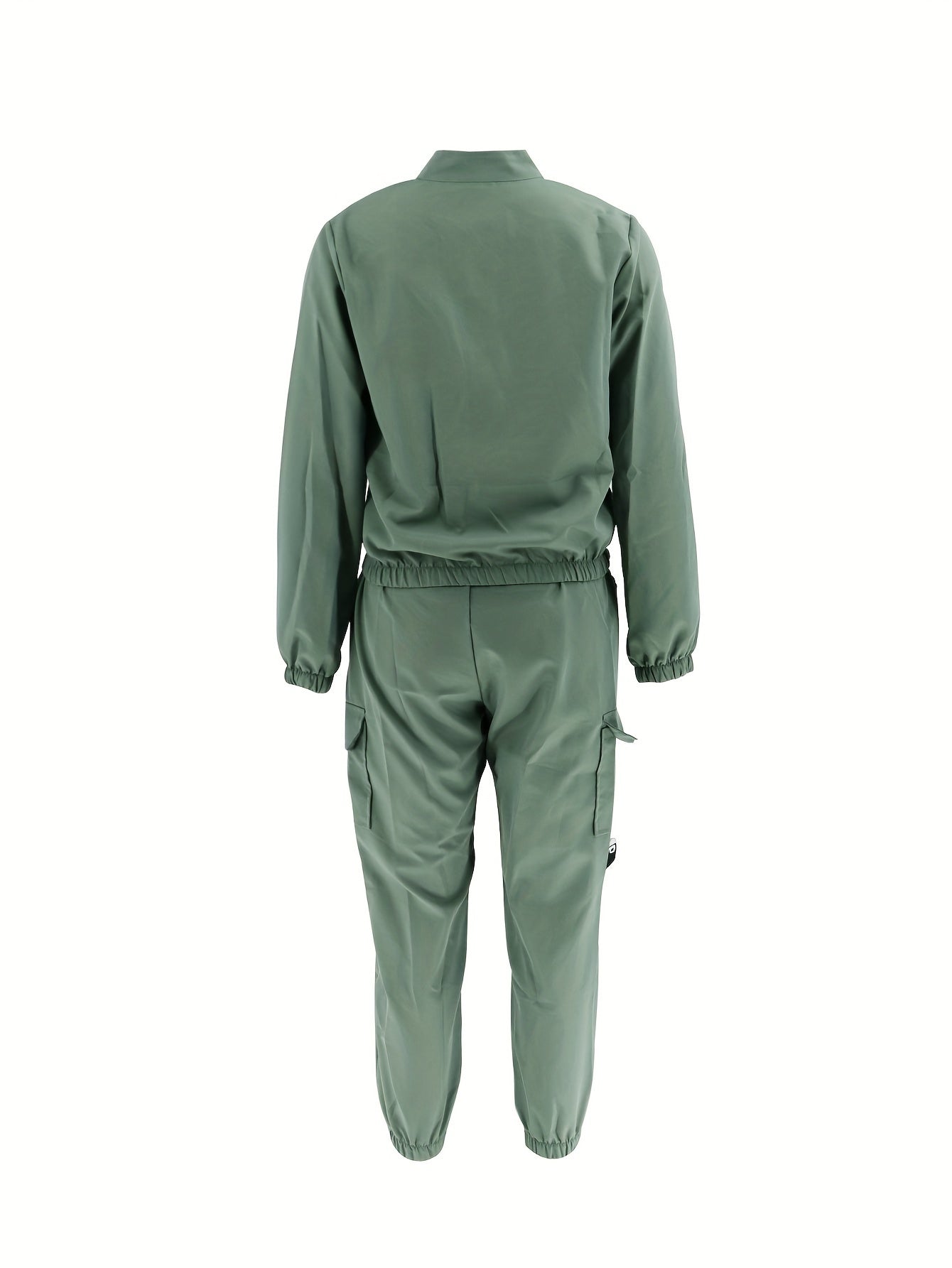 Directional HZ2386 Women's Fashion Casual Cargo Zip-Up Two-Piece Set