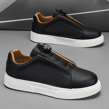 Men's Casual Slip-Resistant Sports Shoes with Buckle Closure