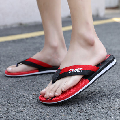 Men's Lightweight Non-Slip Fabric Flip-Flops for Summer