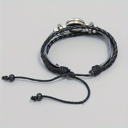 Fashionable PU Leather Football Fan Bracelet Sports Wristband