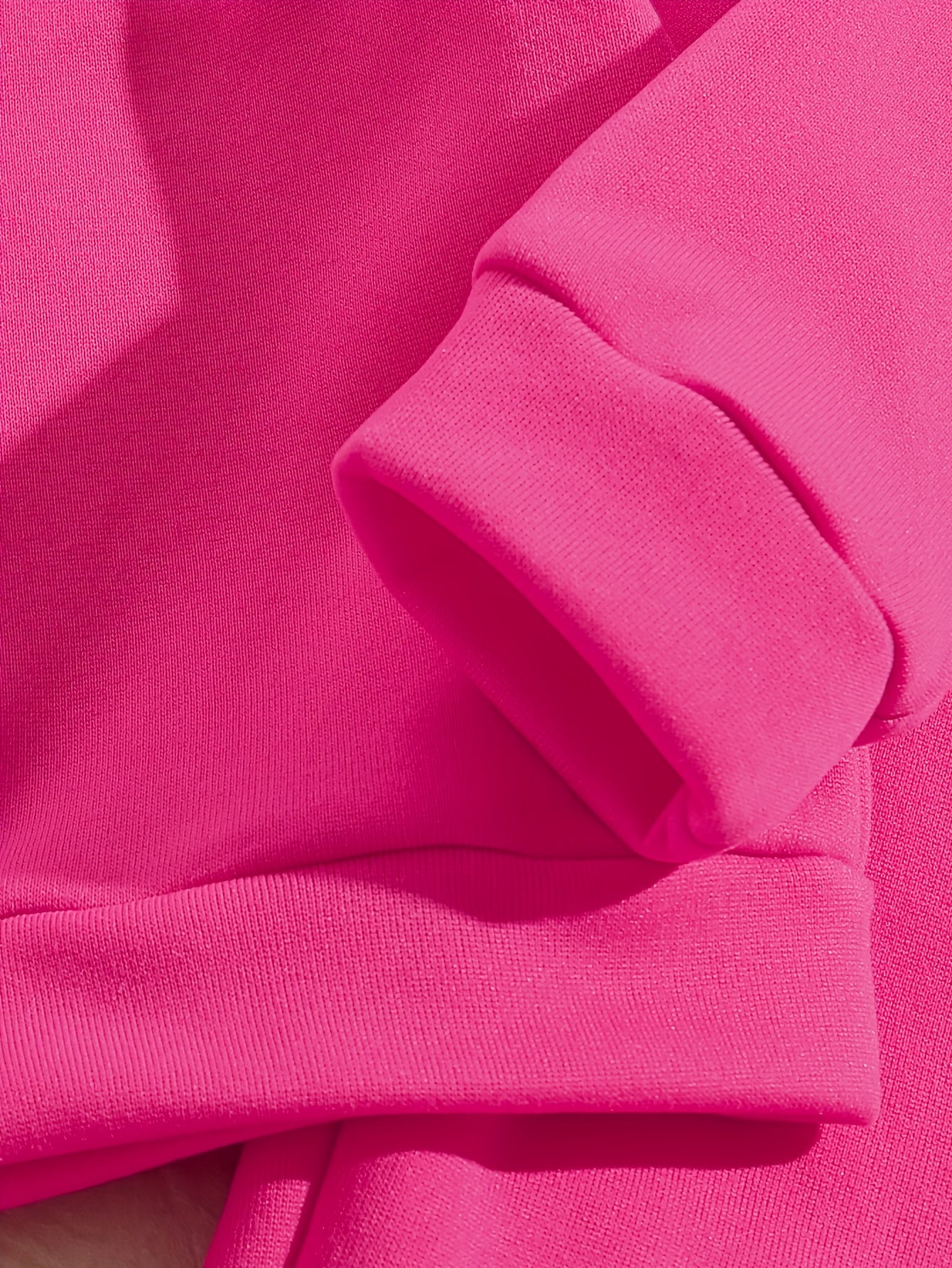 Tween Girls' Autumn/Winter Letter Embossed Warm Lined Sweatshirt and Joggers, Perfect for Outdoor