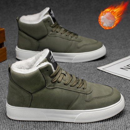 Men's Retro Winter Casual Sneakers with Soft Rubber Sole