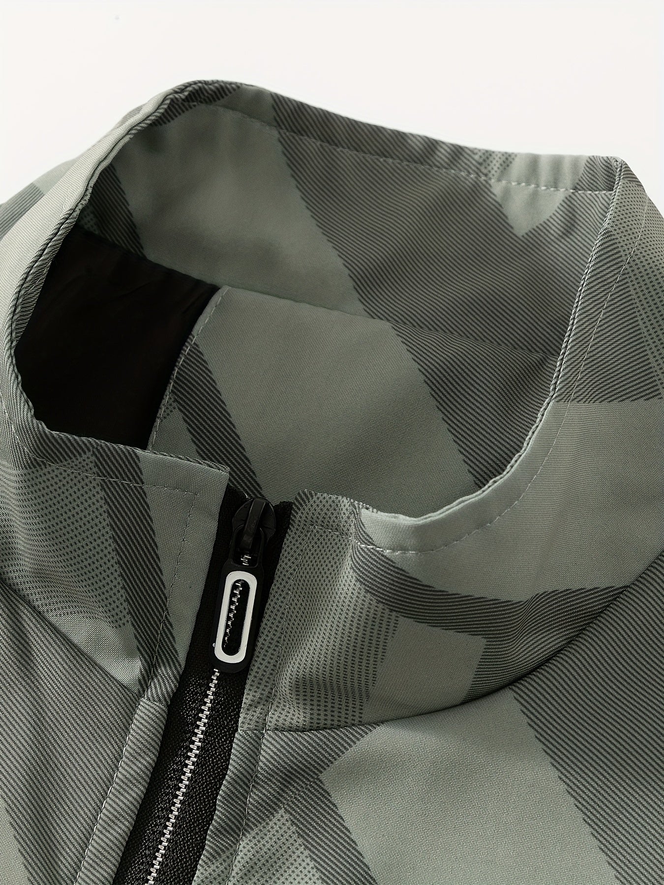 Men'S Lightweight Softshell Jacket - Olive Green/Black/Gray/ - Stand Collar Windproof Coat with Zippered Pockets - Non-Stretch Fabric for Hiking, Gym, Casual Outdoors - Spring/Fall Athletic Outerwear - Easy-Care Sportswear, H