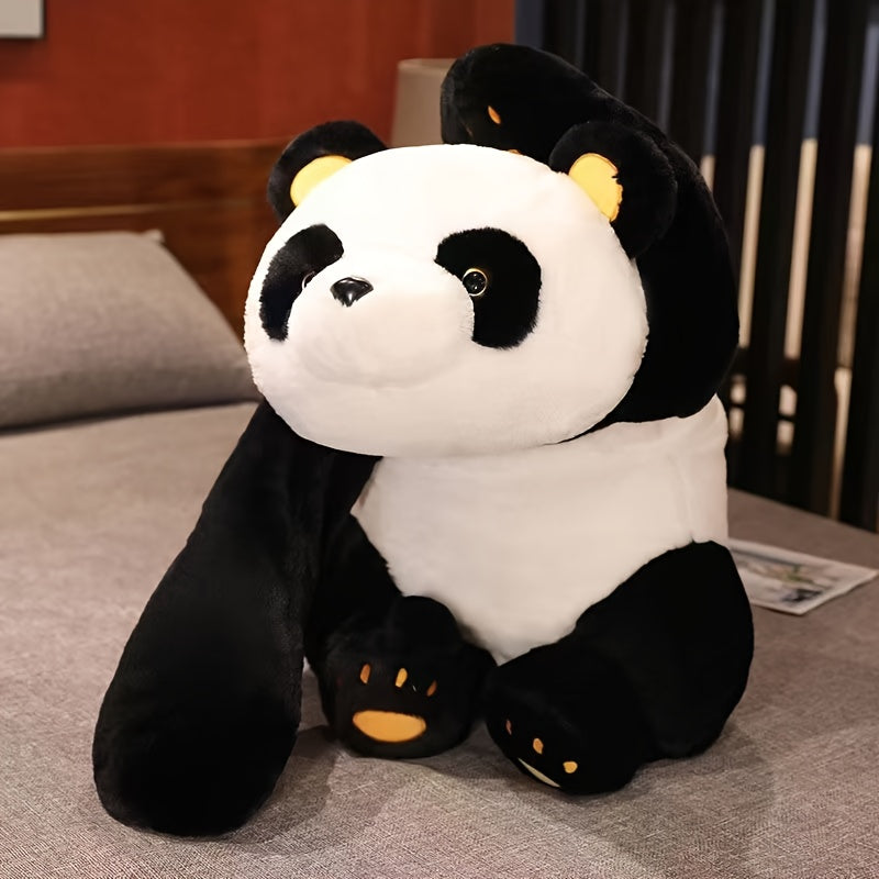 One Adorable Plush Toy Featuring a Enormous Panda in a Lying Position, Perfect As a Pillow Or a Gift