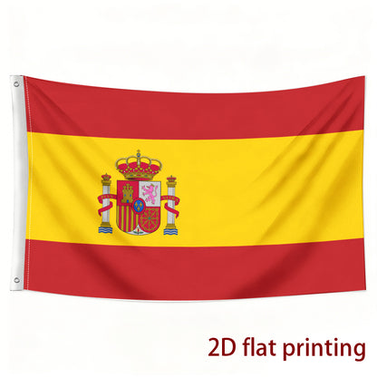 Spanish Flag Polyester Decorative Hanging Flag for Sports & Events