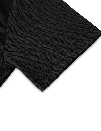 New Style Half-zip Short Sleeve, Casual Fashion Quick-dry Breathable Lapel Short Sleeve, Popular Men's Top - ayq