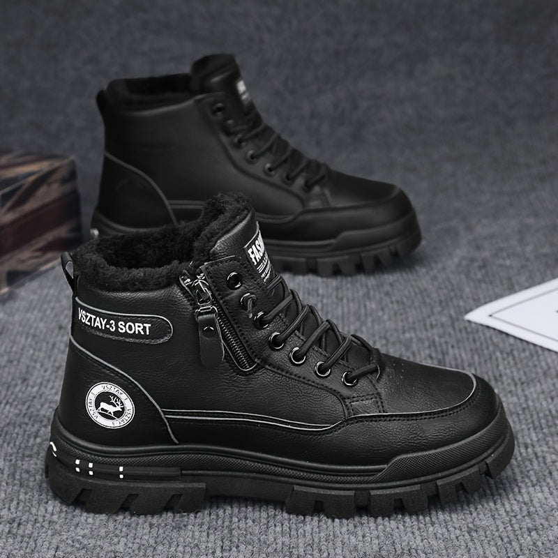 Men'S Stylish Fleece-Lined Snow Boots