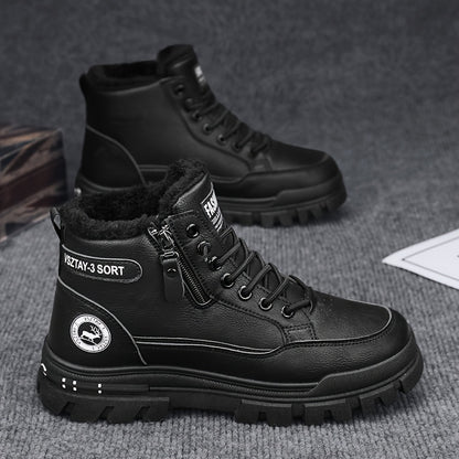 Men'S Stylish Fleece-Lined Snow Boots