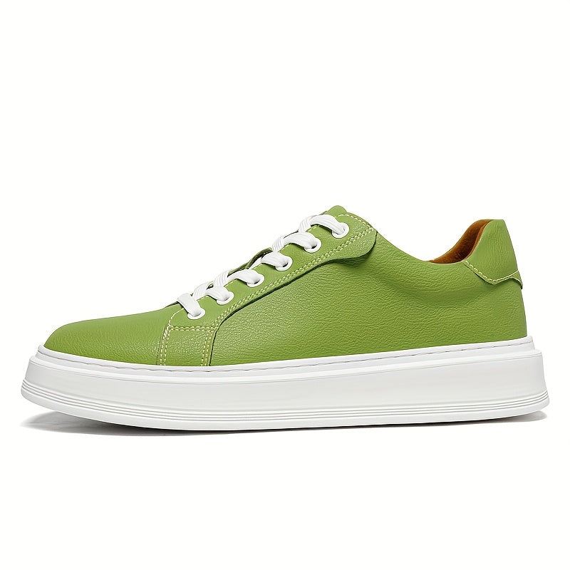 Men's Casual Outdoor Sneakers with Split Cow Leather Upper