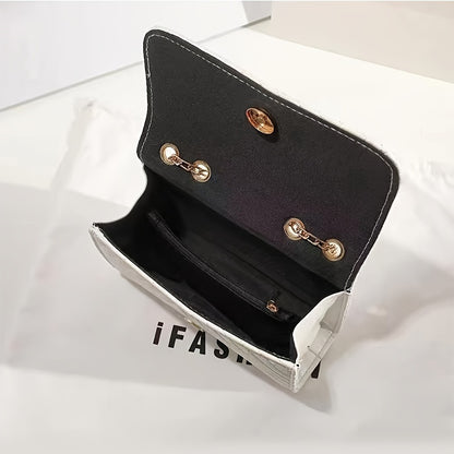 Korean-style High-end Textured Women's Bag, New Tassel Rhombus Chain Small Square Bag, Women's Shoulder Bag, Crossbody Bag