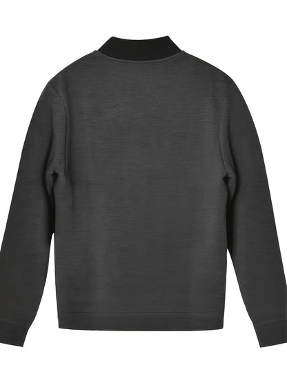 Men's Lightweight Stand Collar Jacket - Olive Green Softshell Zipper Jacket with Pockets, Regular Fit for Spring/Fall Hiking & Casual Outdoor Wear, Hiking Accessories